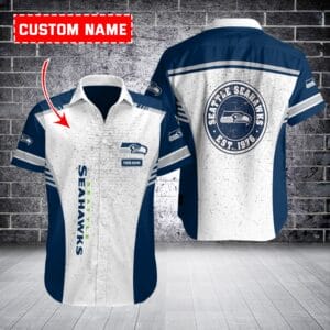 Seattle Seahawks Personalized Button Shirt BB1039