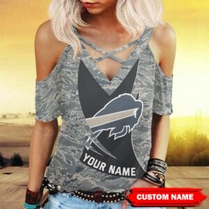 Buffalo Bills Personalized Miss Hollow Out Blouse Shirt BG016