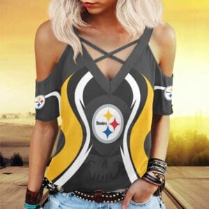Pittsburgh Steelers Miss Hollow Out Blouse Shirt BG020