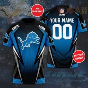 Detroit Lions Personalized 3D T-shirt BG368