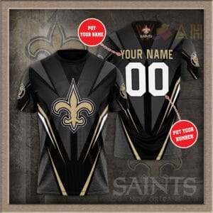 New Orleans Saints Personalized 3D T-shirt BG393