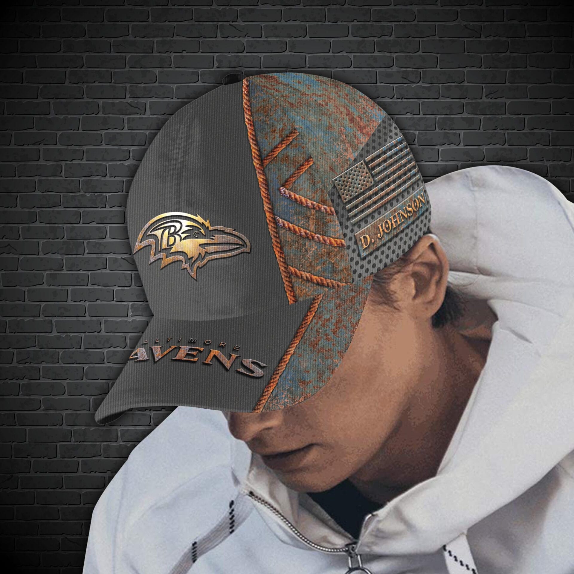 Baltimore Ravens Personalized Classic Cap BG178 - Image 2