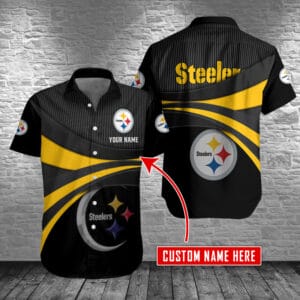 Pittsburgh Steelers Personalized Button Shirt BG286