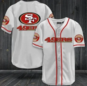 San Francisco 49ers Baseball Jersey Shirt 37