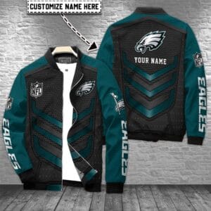 Philadelphia Eagles Personalized Bomber Jacket AZCBJ035