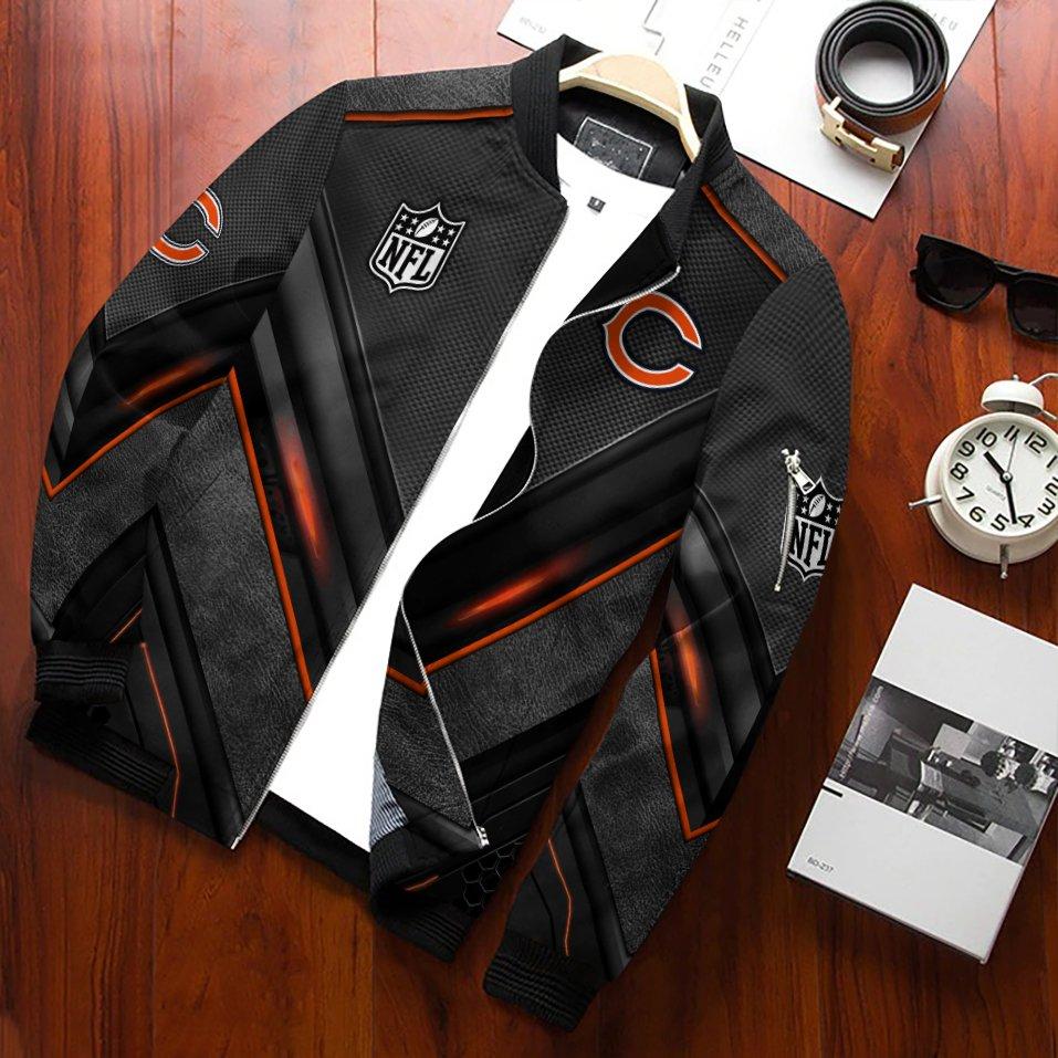 Chicago Bears Personalized Bomber Jacket AZCBJ048 - Image 2