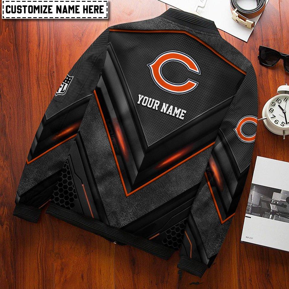 Chicago Bears Personalized Bomber Jacket AZCBJ048 - Image 3
