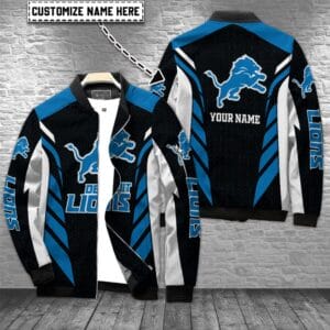 Detroit Lions Personalized Bomber Jacket BG698