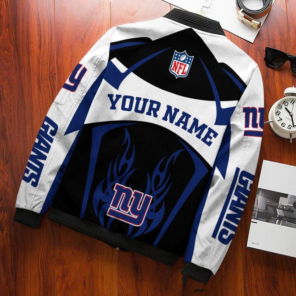 New York Giants Personalized Bomber Jacket BG666 - Image 3