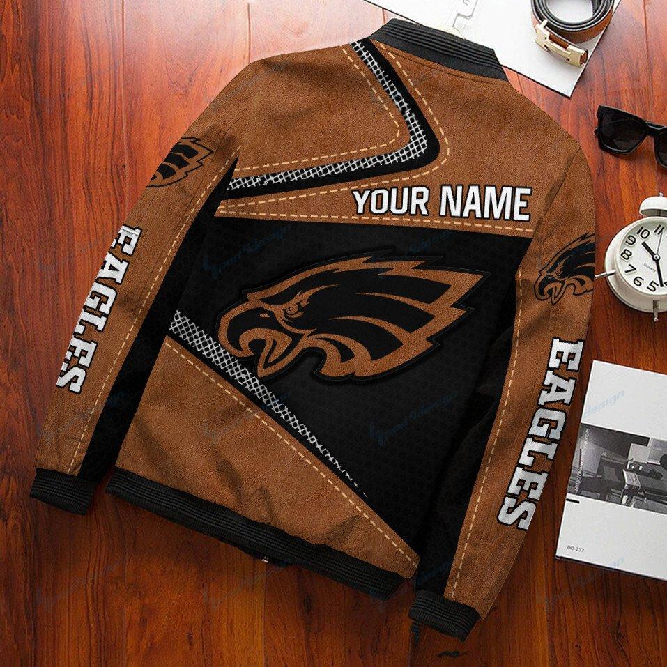 Philadelphia Eagles Personalized Bomber Jacket BG469 - Image 3