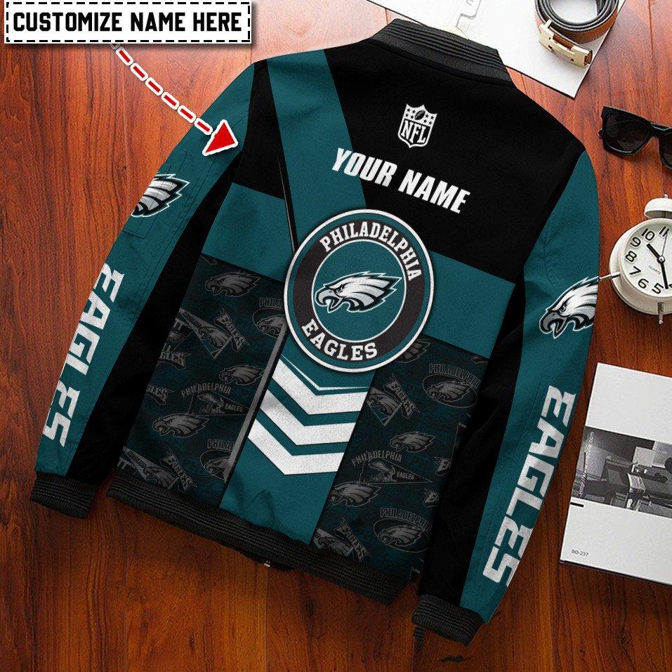 Philadelphia Eagles Personalized Bomber Jacket BG732 - Image 2