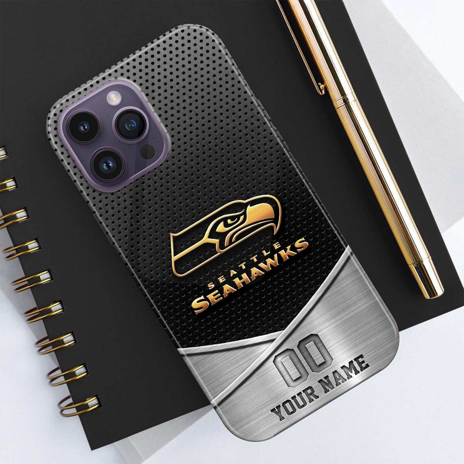 Seattle Seahawks Personalized Phone Case BGPC086 - Image 3