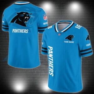 Carolina Panthers Personalized V-neck Football Jersey Sport Gifts For Fan AZCVFJ028