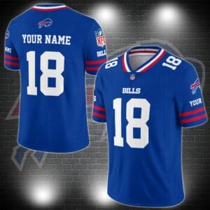 Buffalo Bills Personalized V-neck Football Jersey Sport Gifts For Fan AZCVFJ060