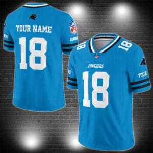 Carolina Panthers Personalized V-neck Football Jersey Sport Gifts For Fan AZCVFJ059