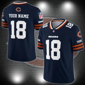 Chicago Bears Personalized V-neck Football Jersey Sport Gifts For Fan AZCVFJ058