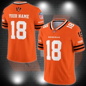 Cincinnati Bengals Personalized V-neck Football Jersey Sport Gifts For Fan AZCVFJ057