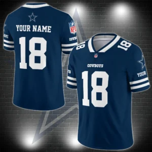 Dallas Cowboys Personalized V-neck Football Jersey Sport Gifts For Fan AZCVFJ055