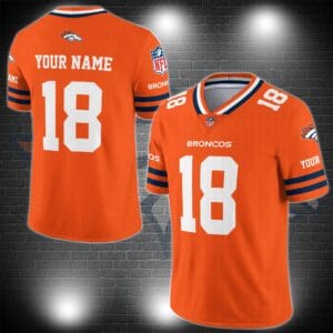 Denver Broncos Personalized V-neck Football Jersey Sport Gifts For Fan AZCVFJ054