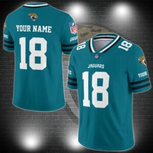 Jacksonville Jaguars Personalized V-neck Football Jersey Sport Gifts For Fan AZCVFJ049