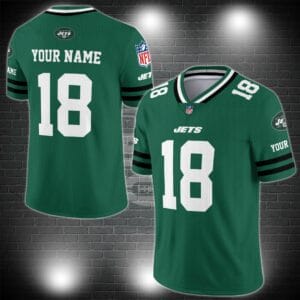 New York Jets Personalized V-neck Football Jersey Sport Gifts For Fan AZCVFJ039