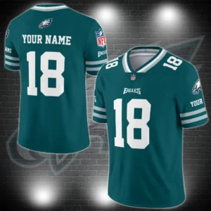Philadelphia Eagles Personalized V-neck Football Jersey Sport Gifts For Fan AZCVFJ038