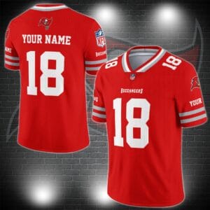 Tampa Bay Buccaneers Personalized V-neck Football Jersey Sport Gifts For Fan AZCVFJ034
