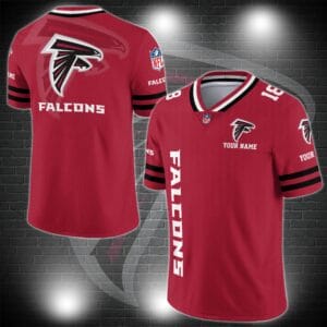 Atlanta Falcons Personalized V-neck Football Jersey Sport Gifts For Fan AZCVFJ031