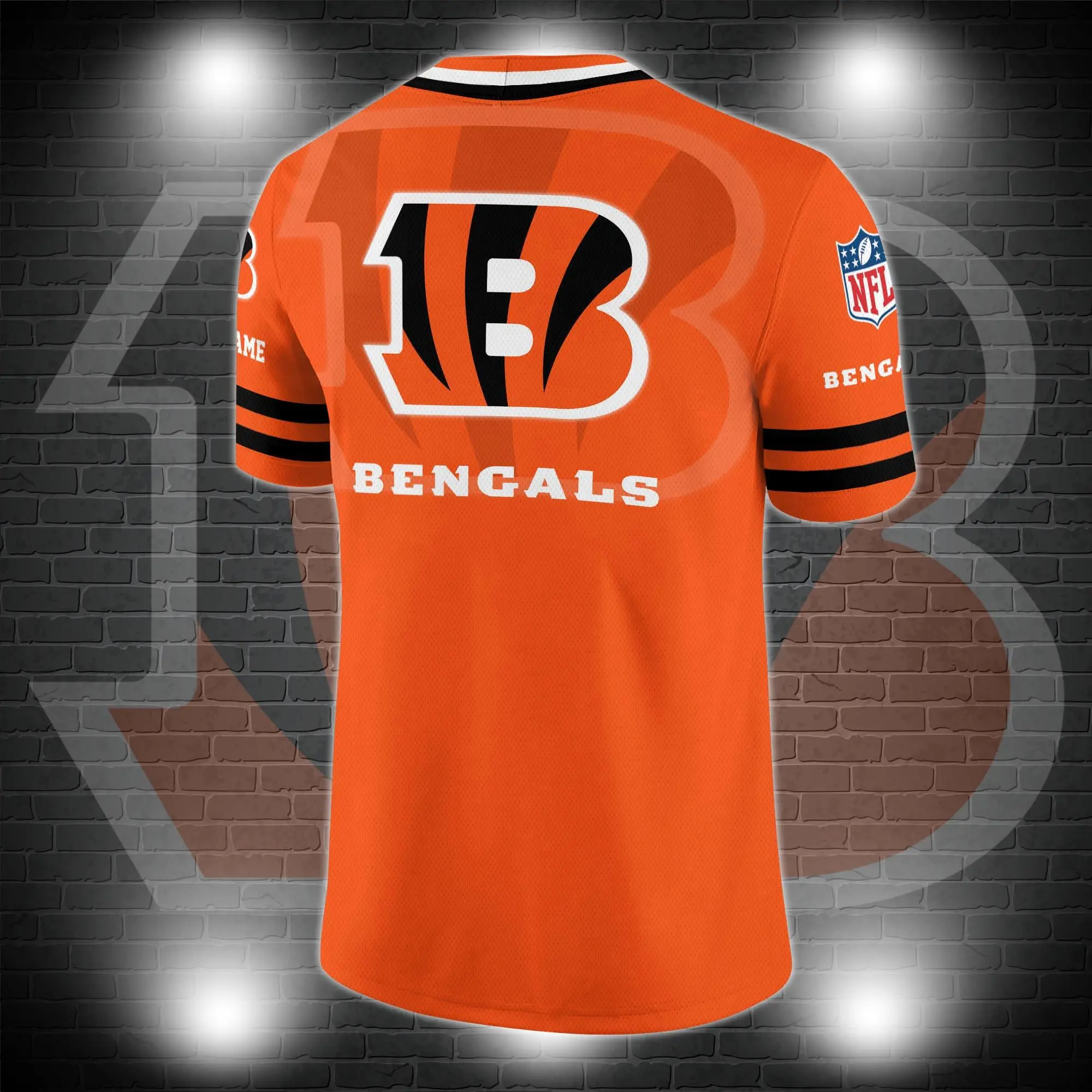 Cincinnati Bengals Personalized V-neck Football Jersey Sport Gifts For Fan AZCVFJ026 - Image 3