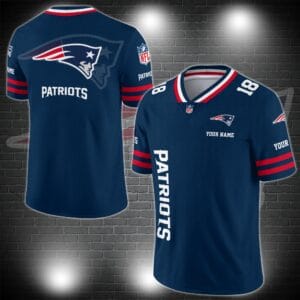 New England Patriots Personalized V-neck Football Jersey Sport Gifts For Fan AZCVFJ012