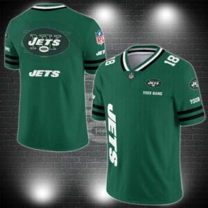 New York Jets Personalized V-neck Football Jersey Sport Gifts For Fan AZCVFJ009