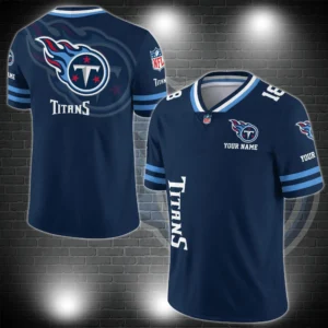 Tennessee Titans Personalized V-neck Football Jersey Sport Gifts For Fan AZCVFJ004