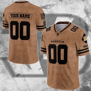 Cincinnati Bengals Personalized V-neck Football Jersey Sport Gifts For Fan AZCVFJ071