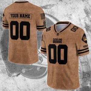 Cleveland Browns Personalized V-neck Football Jersey Sport Gifts For Fan AZCVFJ072