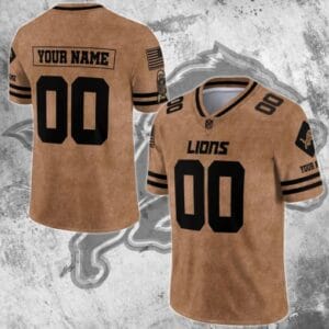 Detroit Lions Personalized V-neck Football Jersey Sport Gifts For Fan AZCVFJ075
