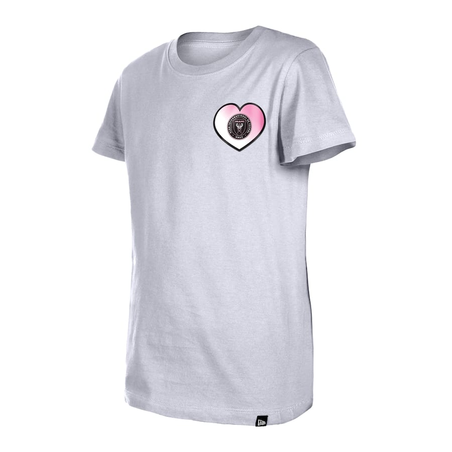 Inter Miami CF 5th & Ocean by New Era Girls Youth Color Changing T-Shirt White - Image 2
