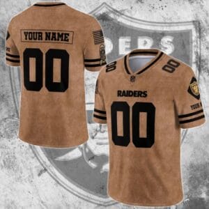 Las Vegas Raiders Personalized V-neck Football Jersey Sport Gifts For Fan AZCVFJ081