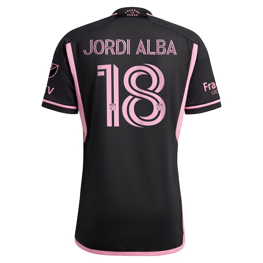 Jordi Alba Ramos Inter Miami CF 2024 La Noche Player Jersey Black - Image 3