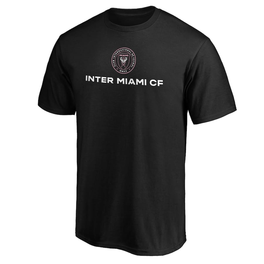 Inter Miami CF Fanatics Club Logo T-Shirt Black - Image 2