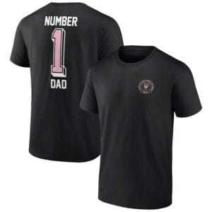 Inter Miami CF Fanatics Number One Dad T-Shirt Black