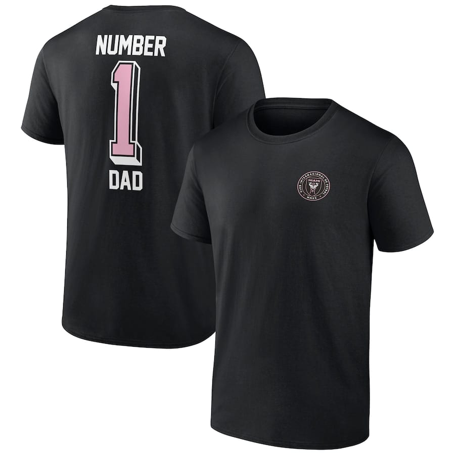 Inter Miami CF Fanatics Number One Dad T-Shirt Black