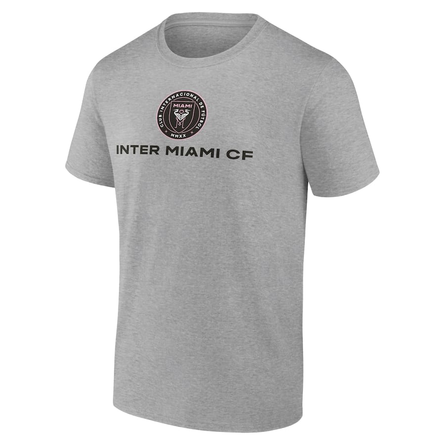Inter Miami CF Fanatics Heart and Soul T-Shirt Heather Gray - Image 2