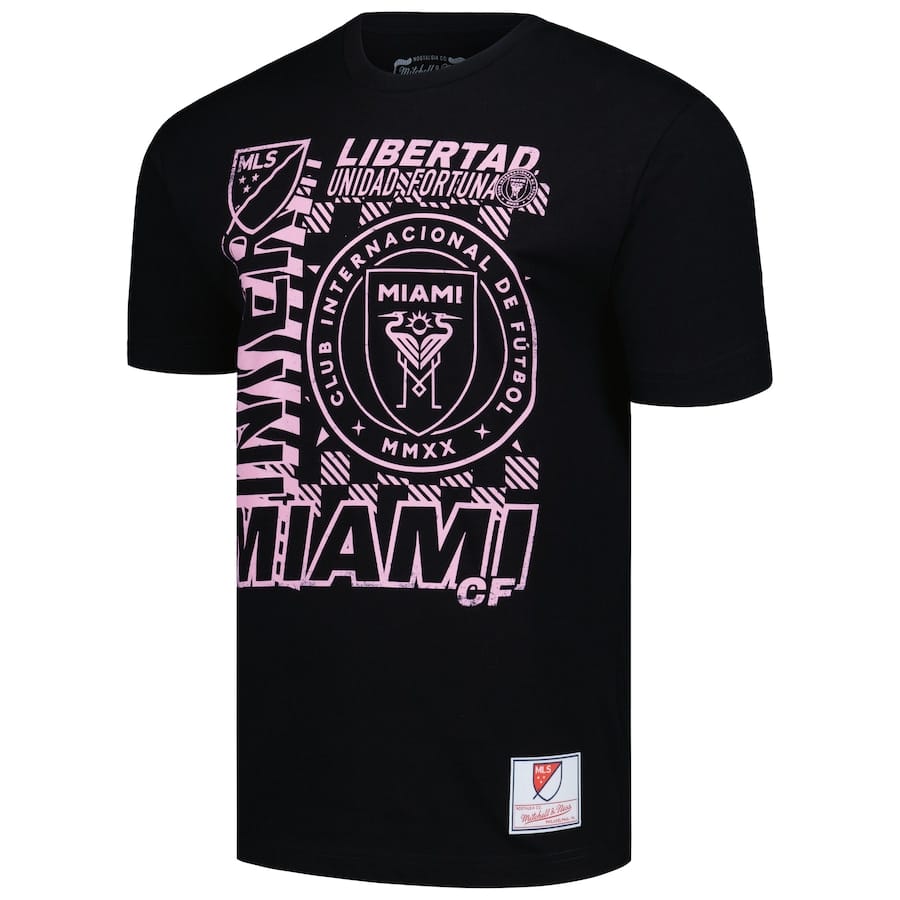 Inter Miami CF Mitchell & Ness Striker T-Shirt Black - Image 2