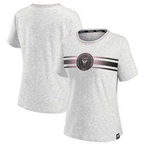 Inter Miami CF Fanatics Women's High Hip Graphic T-Shirt Heathered Gray