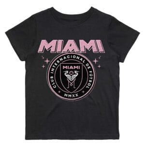 Inter Miami CF Peace Collective Youth Vintage T-Shirt Black
