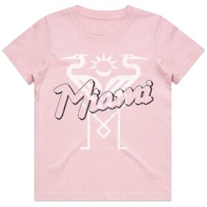 Inter Miami CF Peace Collective Youth Vintage T-Shirt Pink