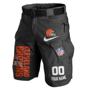 Cleveland Browns Limited Edition Front Pockets Men Shorts - Belt Not Included AMCFPMS000113