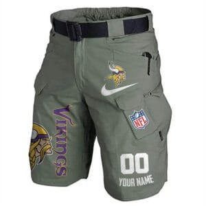 Minnesota Vikings Limited Edition Front Pockets Men Shorts - Belt Not Included AMCFPMS000141