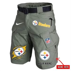 Pittsburgh Steelers Limited Edition Front Pockets Men Shorts - Belt Not Included AMCFPMS000081