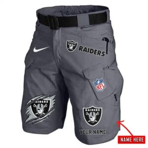 Las Vegas Raiders Limited Edition Front Pockets Men Shorts - Belt Not Included AMCFPMS000078